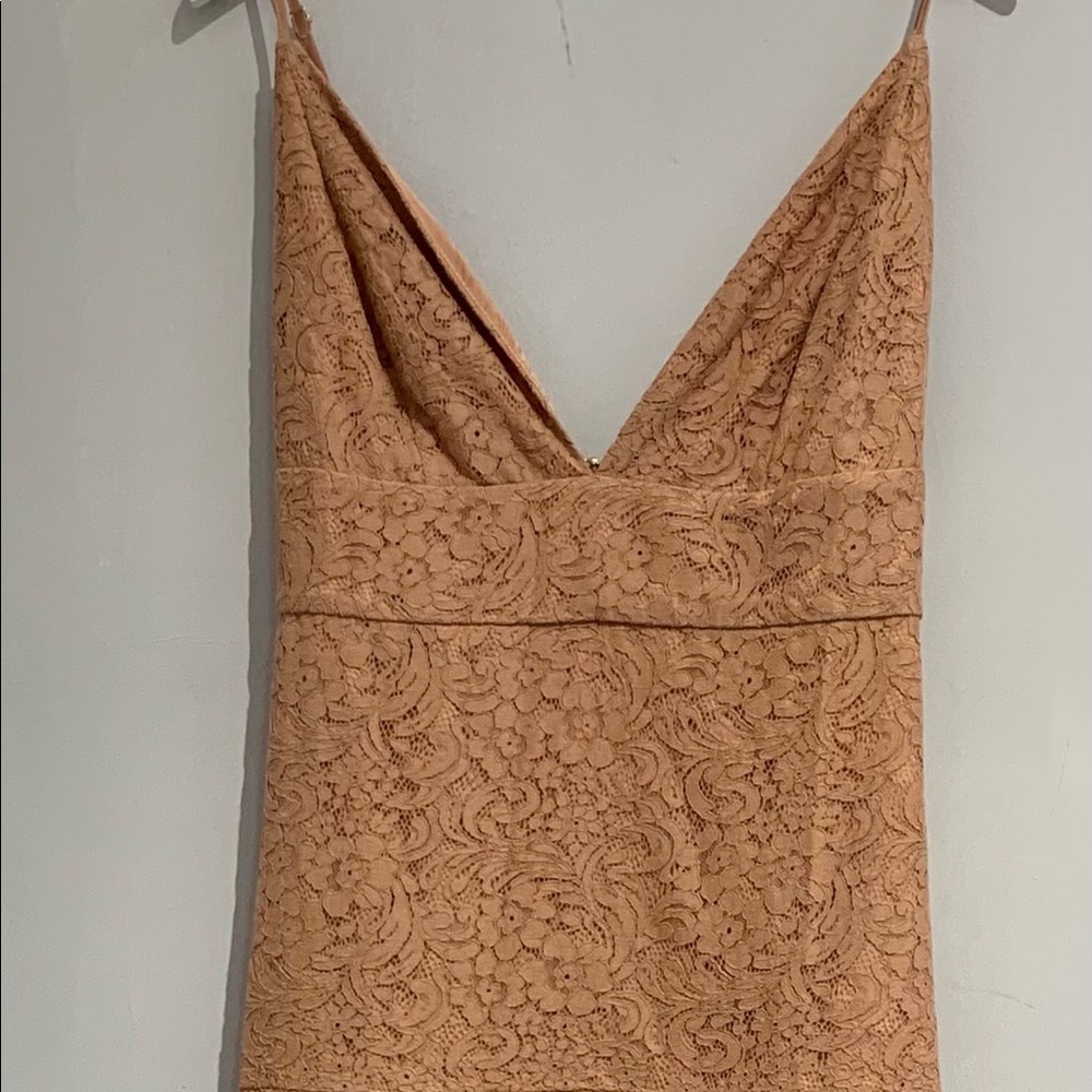 The Jetset Diaries lace peach dress